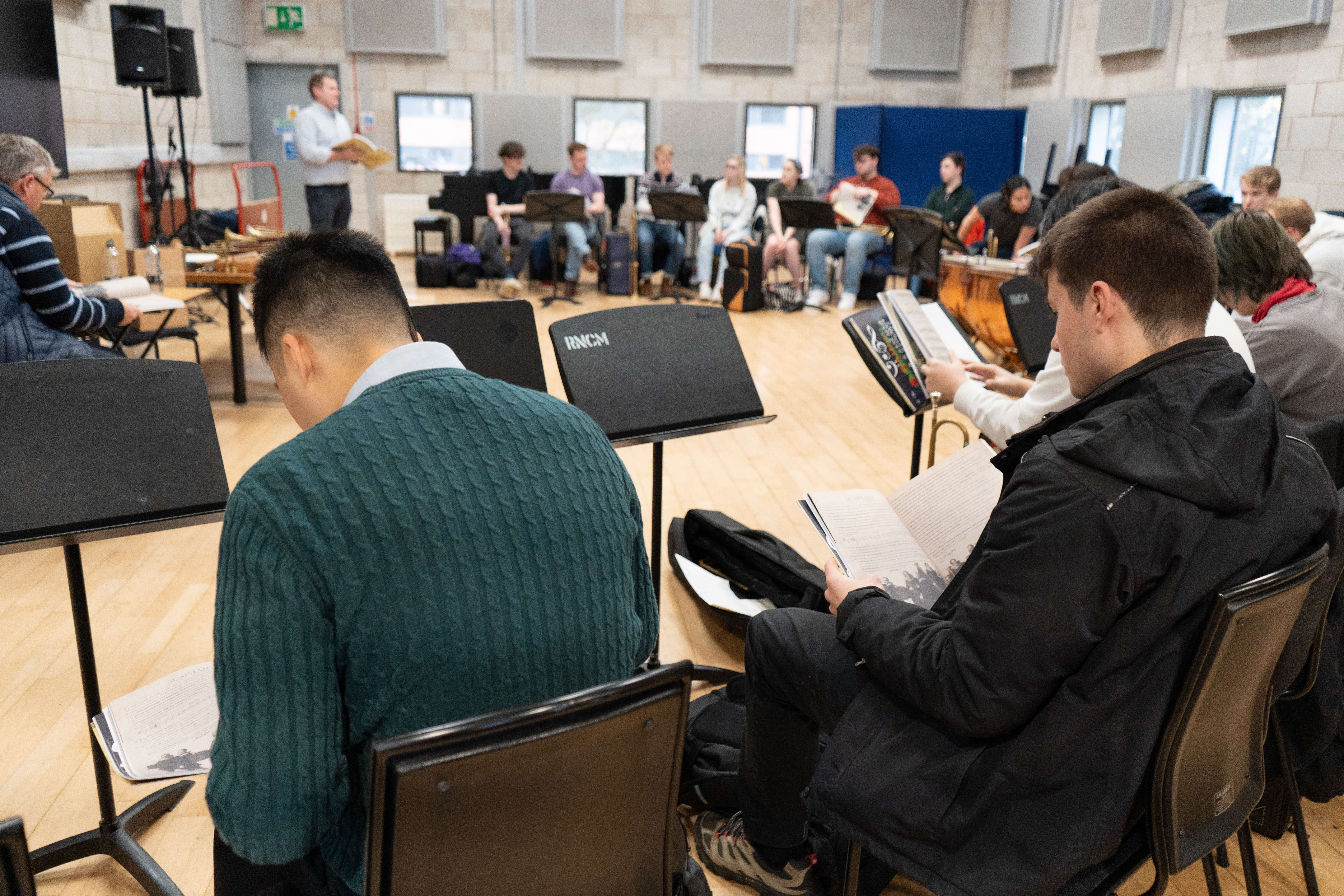 RNCM Trumpet Class using 'Just' Natural Trumpet